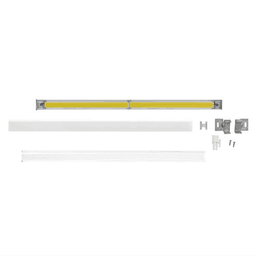 Tresco Lighting LED Linear Light - Cool White, 5W, 12 Inch, Nickel Finish - Angled View