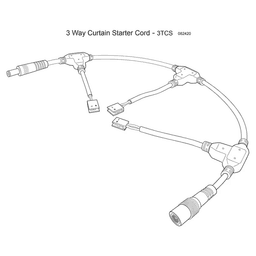 3-Way Snap Starter Lead, 12-3/8" Alt 1 - Image