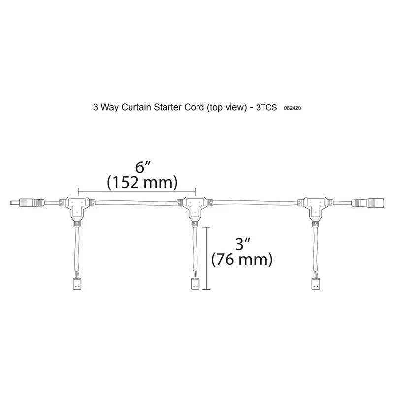 3-Way Snap Starter Lead, 12-3/8" Alt 4 - Image