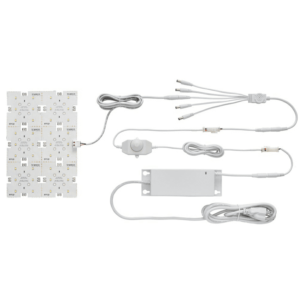 24VDC 8W 6500K Snip LED Panel, 24", White Alt 1 - Image