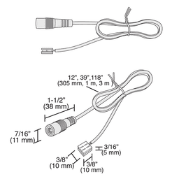 Tresco Lighting Snap Panel Starter Lead, 118" - Image 2