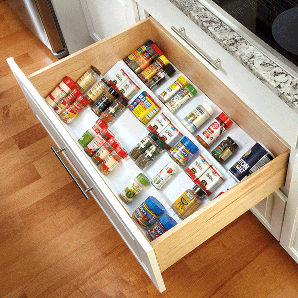 50" 4-Tier Universal Spice Tray, White - Alt Image 2