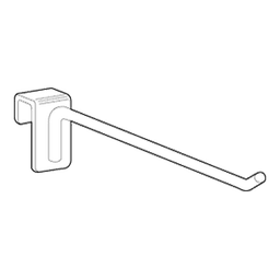 10" Hangrod Hooks and Pegs, Bright Chrome Main - Image