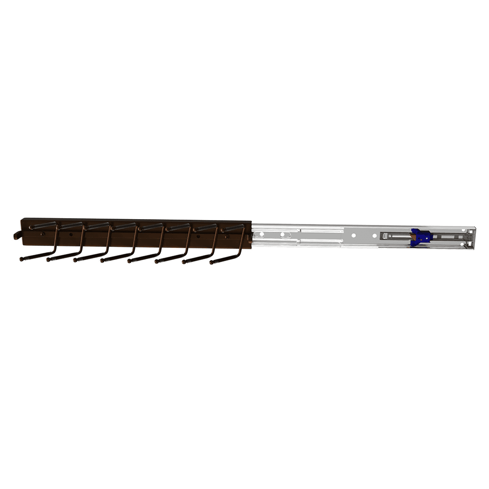 Organize Your Closet with Rev-A-Shelf's 13-15/32" Sidelines Tie Rack with Non-Slip PVC Coated Pegs
