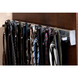 Rev-A-Shelf 13-15/32" Sidelines Tie Rack Chrome Finish One-Touch Pop-Out Mechanism Closet Accessory