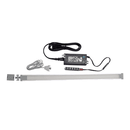 Aluminum LED linear light with 72" extension cords and mounting clips
