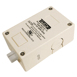 Tresco Lighting Trescent Hardwire Box in White for 3-9/16 inch installation without switch