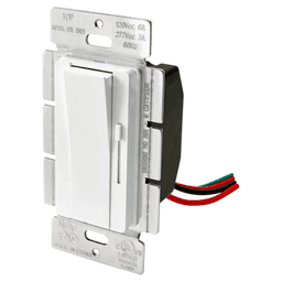 0-10V Deco Wall Dimmer, 1-27/32" White Main - Image