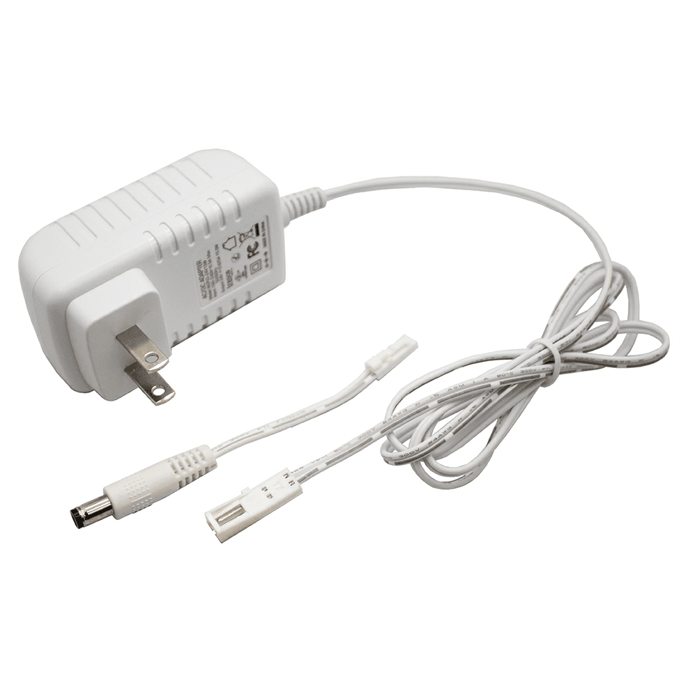 24V 15W Wall Plug-In LED Power Supply with 1-Port, White Main - Image