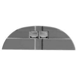 Gray end caps for customizable LED fixture with Tresco Lighting's Infinex system