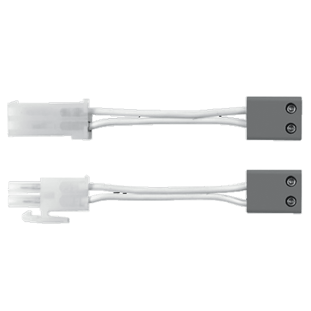 Infinex Linking Cord, 6", White - Front View