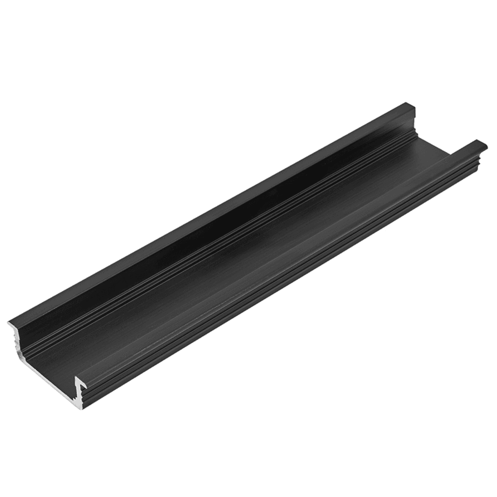 Infinex Recessed Extrusion System - Black, 72" Length - Easy Assembly