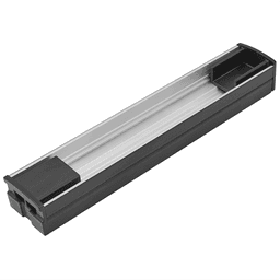 Tresco Lighting Infinex Aluminum Square Extrusion in Black - 72 inches