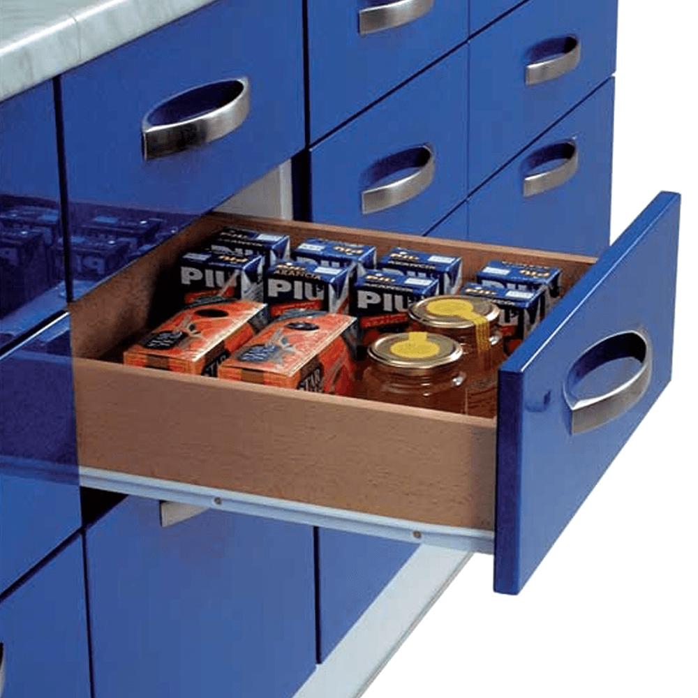 Salice 208 Epoxy Coated Euro Drawer Slide with  Lifestyle Image