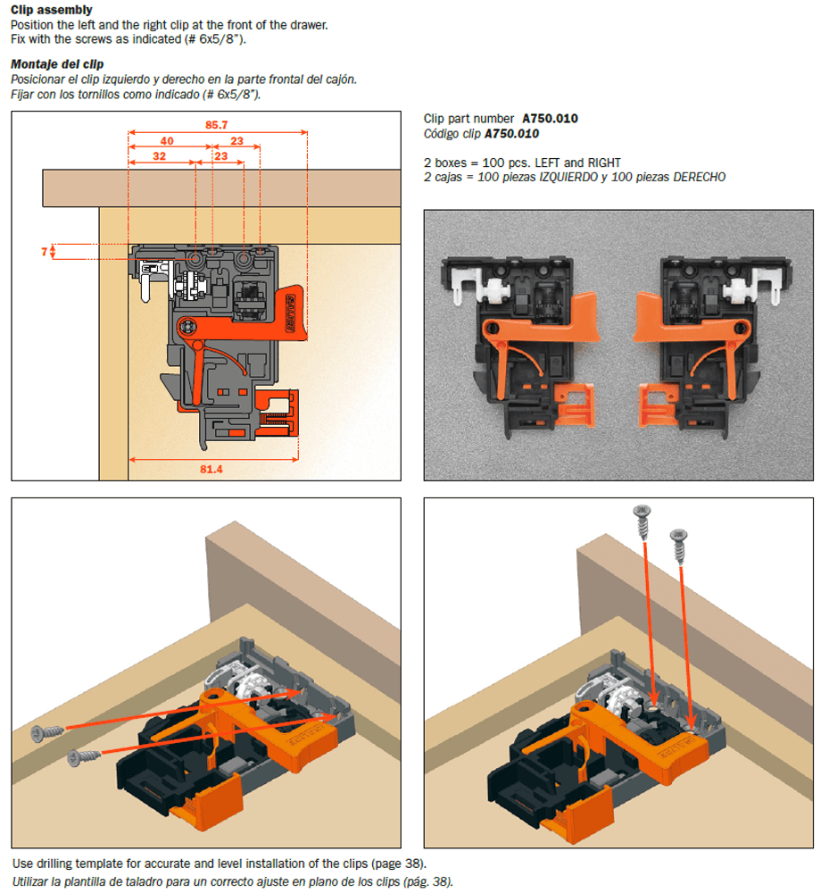 Patented removal and assembly system from front and sides