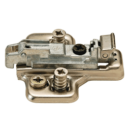 Domi 2-Cam Adjustable Wing Mounting Plate, Nickel-Plated, Screw-On, 3mm - Main Image