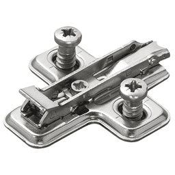 Domi Snap-On 1-Cam Mounting Plate with Euro Screw, Nickel-Plated, 3mm - Alt Image 1