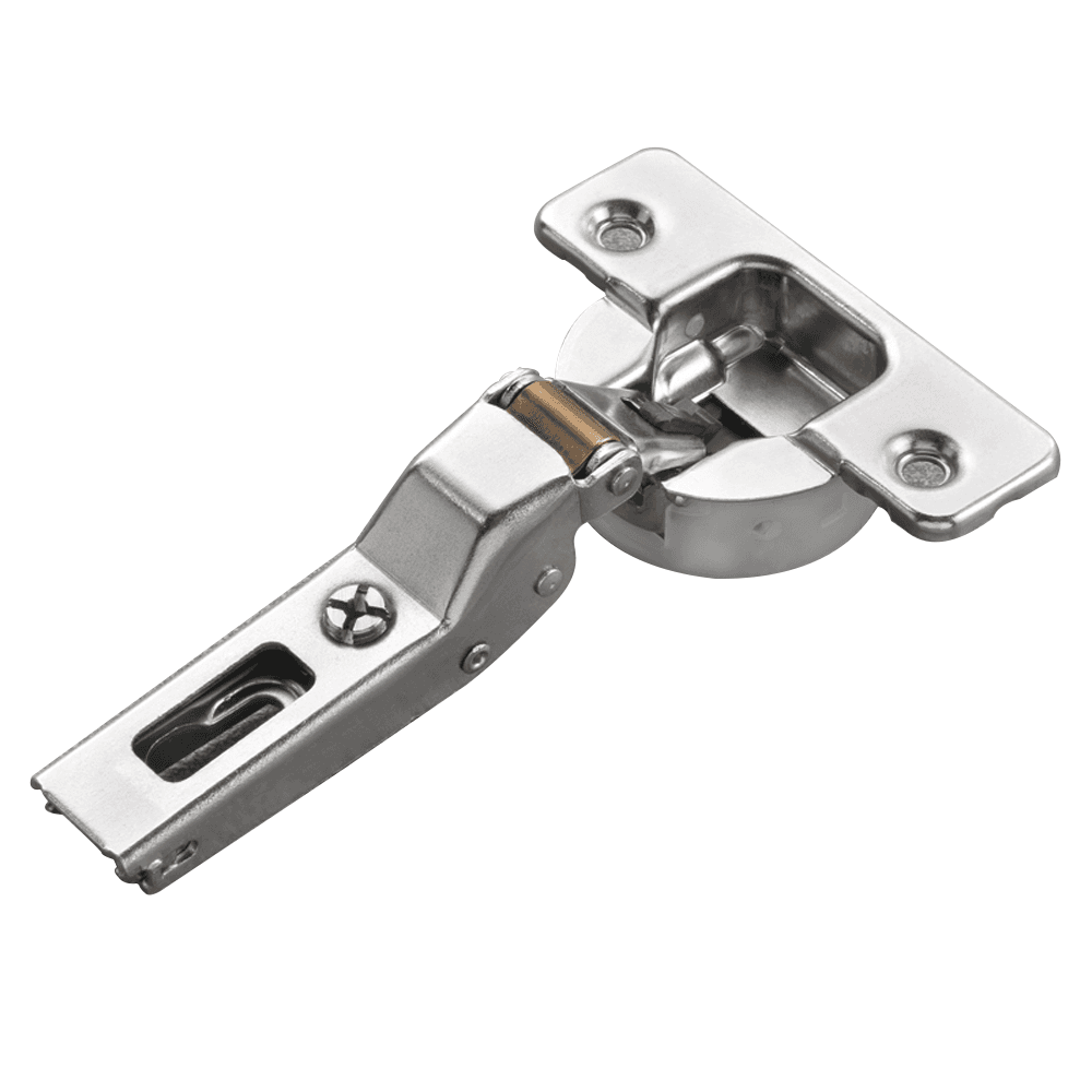 Series 100 105&#730; Opening Hinge, 45mm Bore Pattern, Silentia+ Soft-Closing, Half Overlay, Nickel-Plated, Logica - Alt Image 2
