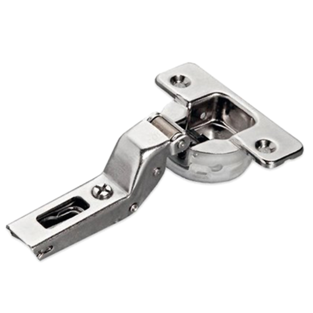 Series 100 105&#730; Opening Hinge, 45mm Bore Pattern, Silentia+ Soft-Closing, Inset, Nickel-Plated, Dowelled - Alt Image 1