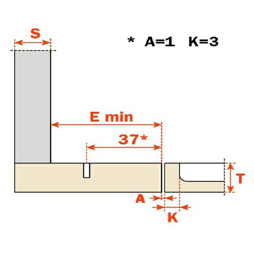 Series 100 Blind Corner 105&#730; Opening Hinge, 45mm Boring Pattern, Silentia+ Soft-Closing, Inset, Dowelled - Alt Image 1