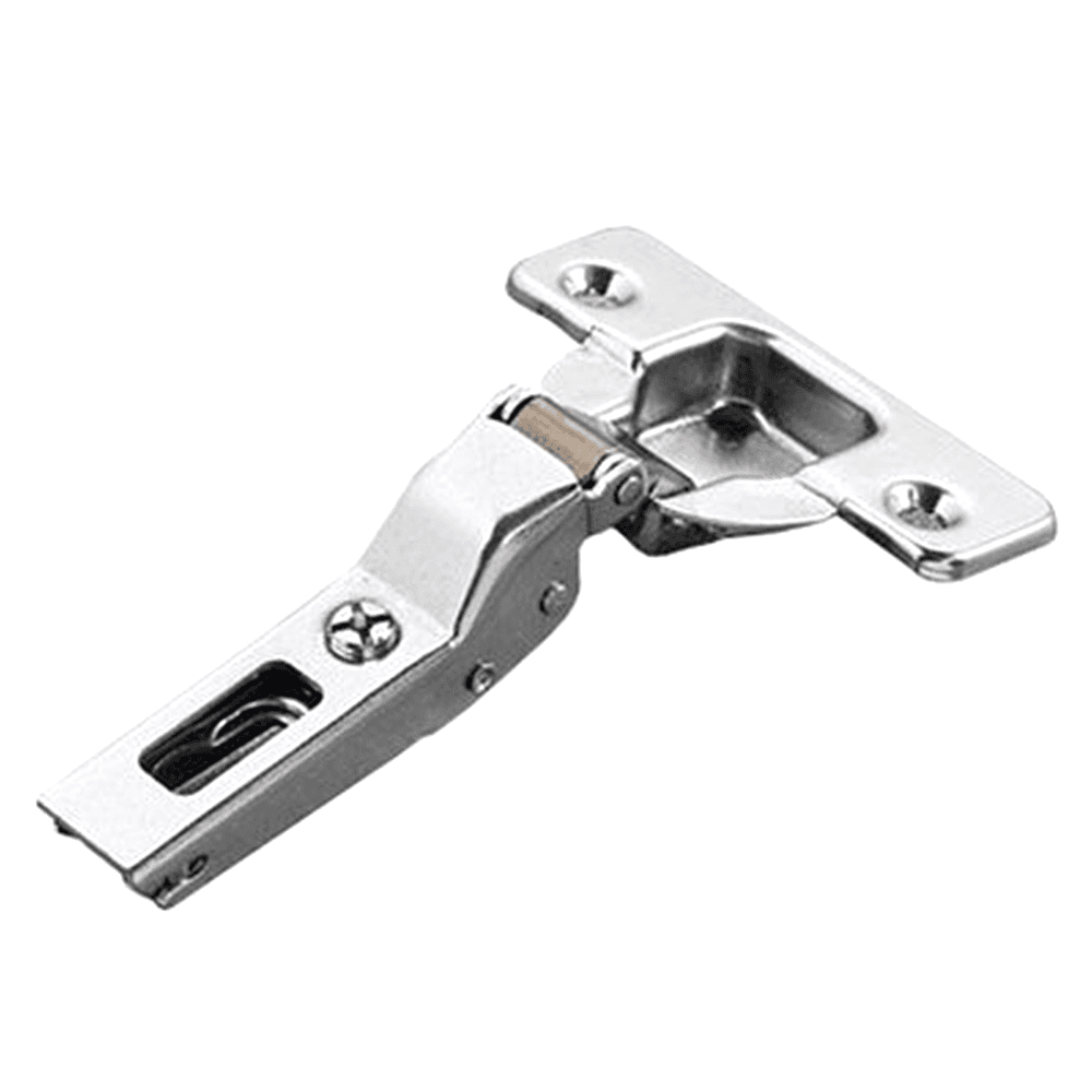 Series 200 110&#730; Opening Hinge, 45mm Bore Pattern, Self-Closing, Half Overlay, Nickel-Plated, Logica - Alt Image 1