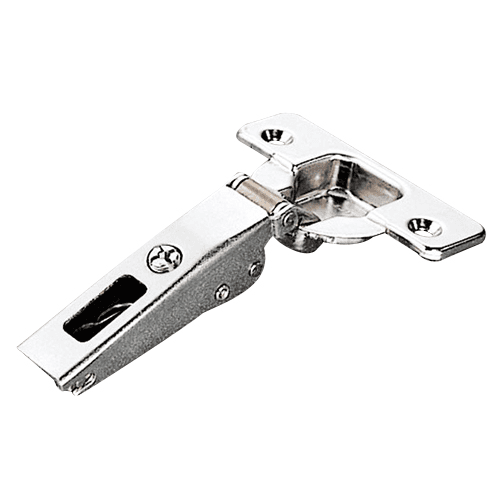 Series 200 120&#730; Opening Hinge, 45mm Bore Pattern, Self-Closing, 1/2" Overlay, Nickel-Plated, Rapido - Main Image
