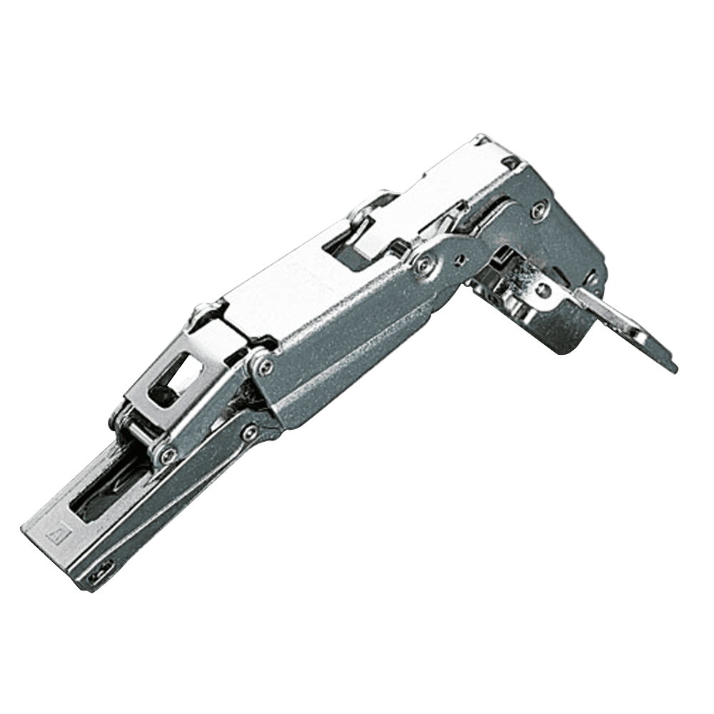 Series 200 165&#730; Opening Hinge, 45mm Bore Pattern, Self-Closing, Full Overlay, Nickel-Plated, Logica - Alt Image 1