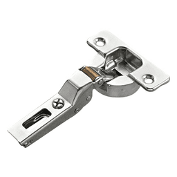 Series 200 110&#730; Opening Hinge, 45mm Bore Pattern, Self-Closing, Half Overlay, Nickel-Plated, Logica - Main Image