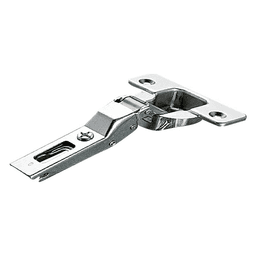 Series 200 120&#730; Opening Hinge, 45mm Bore Pattern, Self-Closing, Half Overlay, Nickel-Plated, Logica - Main Image