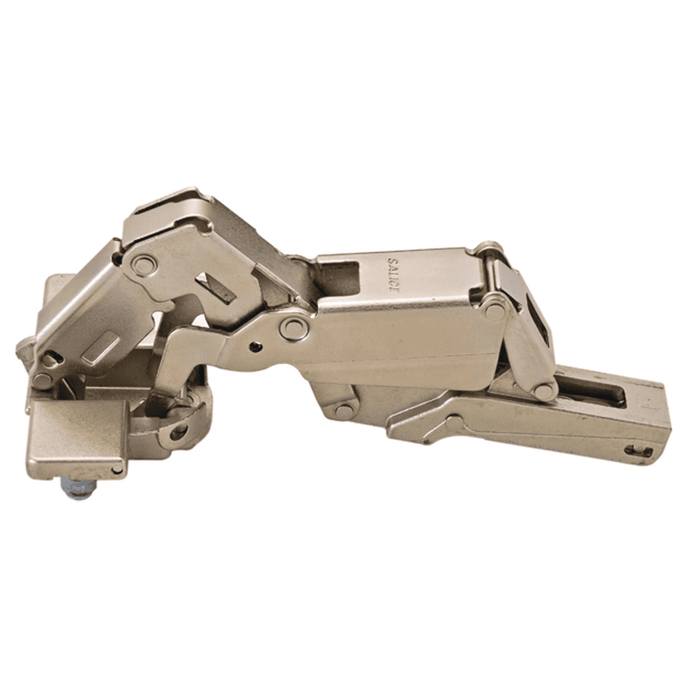 Series 200 165&#730; Opening Hinge, 45mm Bore Pattern, Self-Closing, Full Overlay, Nickel-Plated, Logica - Main Image
