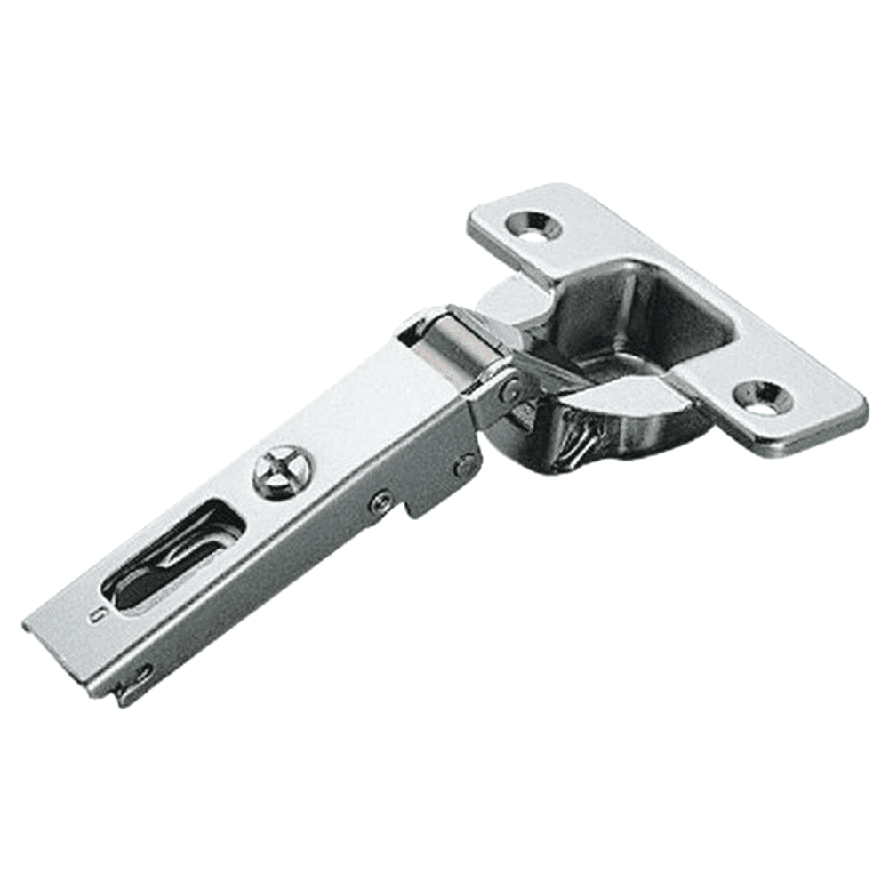 Series 200 120&#730; Opening Hinge, 45mm Bore Pattern, Self-Closing, Full Overlay, Nickel-Plated, Dowelled - Main Image