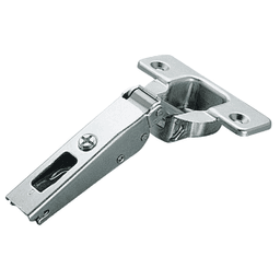Series 200 120&#730; Opening Hinge, 45mm Bore Pattern, Self-Closing, 1/2" Overlay, Nickel-Plated, Dowelled - Alt Image 1
