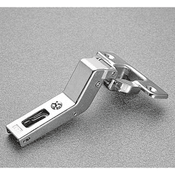 Series 200 +30˚ Angle Corner 94˚ Opening Hinge, Self-Closing, Overlay, Nickel-Plated, Screw-On - Main Image