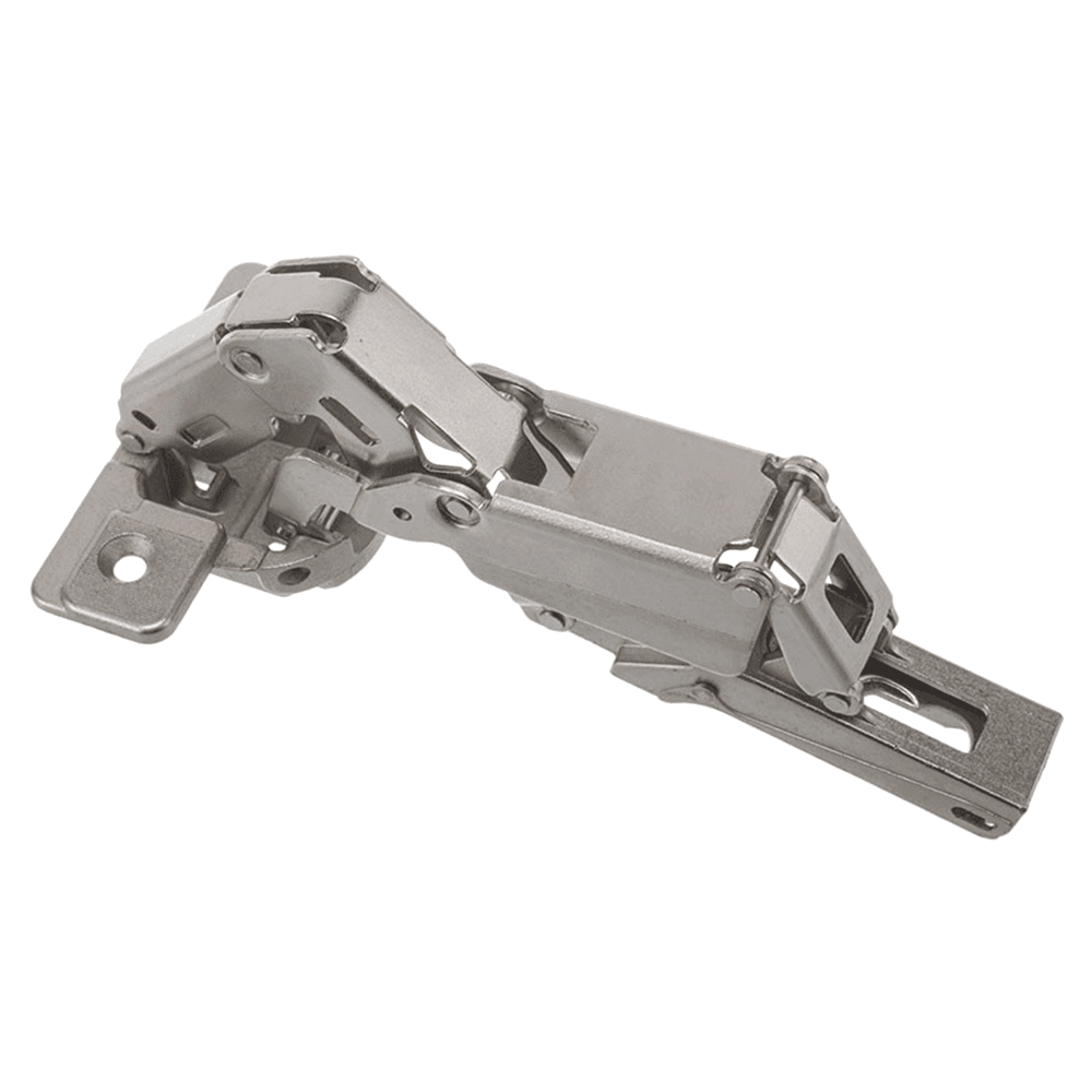 Series 200 165&#730; Opening Hinge, 45mm Bore Pattern, Self-Closing, Full Overlay, Nickel-Plated, Screw-On - Main Image