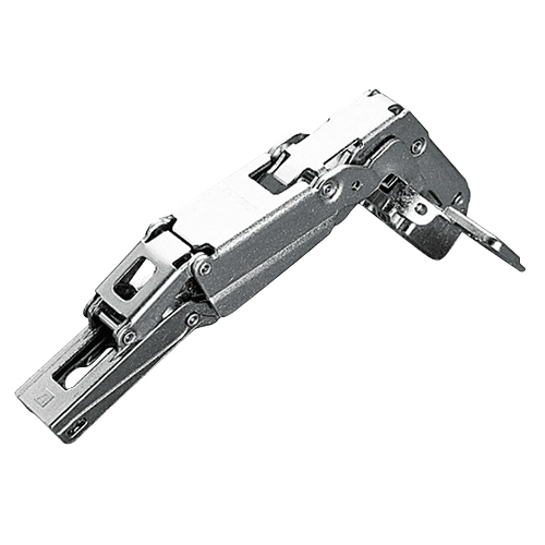 Series 200 165&#730; Opening Hinge, 45mm Bore Pattern, Self-Closing, Full Overlay, Nickel-Plated, Dowelled - Main Image