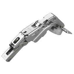 Series 200 155&#730; Opening Zero Protrusion Hinge, 45mm Bore Pattern, Soft-Closing, Full Overlay, Nickel-Plated, Dowelled - Main Image