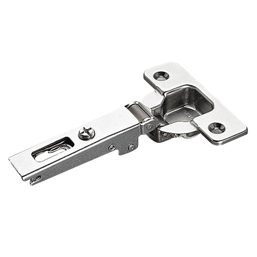 Push Series 200 110&#730; Opening Hinge, 45mm Bore Pattern, Self-Closing, Full Overlay, Nickel-Plated, Dowelled - Main Image
