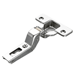 Push Series 200 110&#730; Opening Hinge, 45mm Bore Pattern, Self-Closing, Inset, Nickel-Plated, Dowelled - Main Image