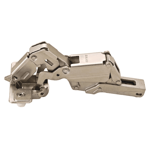 Push Series 200 165&#730; Opening Hinge, 45mm Bore Pattern, Self-Closing, Full Overlay, Nickel-Plated, Dowelled - Main Image