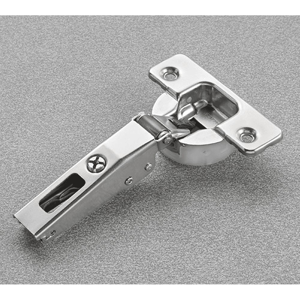 Series 700 110&#730; Opening Hinge, 45mm Bore Pattern, Silentia+ Soft-Closing, 1/2" Overlay, Nickel-Plated, Screw-On - Main Image