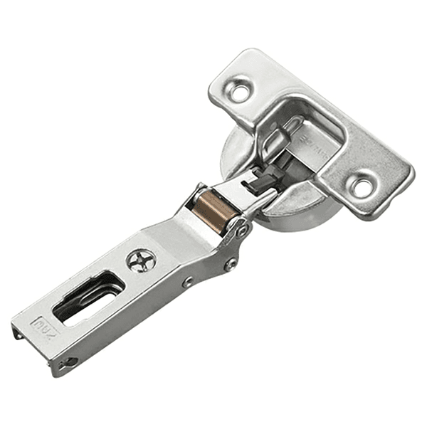 Series 700 -45° Negative Angled Corner 110° Opening Hinge with Self-Closing, 45mm Bore Pattern, Nickel, Dowelled (150/Box) Alt 1 - Image