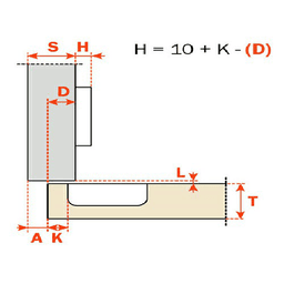 Series 700 110&#730; Opening Hinge, 45mm Bore Pattern, Silentia+ Soft-Closing, 1/2" Overlay, Nickel-Plated, Dowelled - Alt Image 1