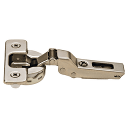 Silentia 110° Opening Concealed Hinge with Soft-Closing, Half-Overlay, Nickel-Plated, Dowelled Main - Image