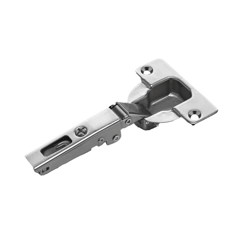 Series N 94° Opening Thick Door Hinge, 52mm Bore Pattern, Full Overlay Hinge, Self-Closing, Screw-On, Titanium Alt 1 - Image
