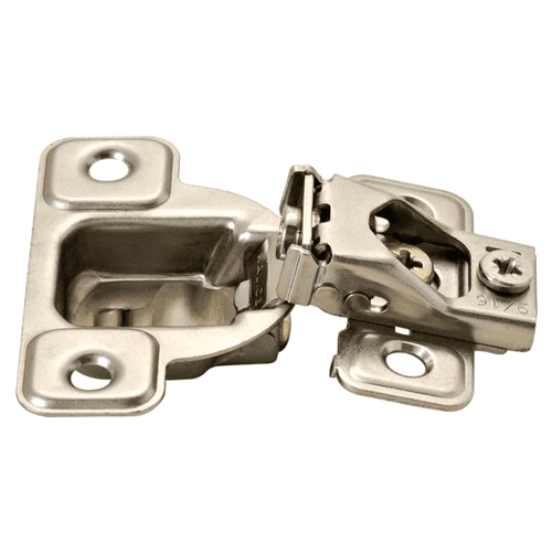 Excenthree S 106&#730; Opening Side-Mount Face Frame Hinge, 45mm Boring Pattern, Self-Closing, 3/4" Overlay, Screw-On - Main Image