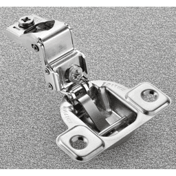 Excentra S 106&#730; Opening Wrap-Around Face Frame Hinge, 45mm Boring Pattern, Self-Closing, 1-7/16" Overlay, Screw-On - Main Image