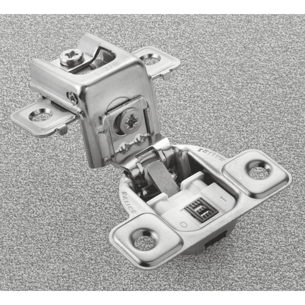 Series CU 106&#730; Opening Edge-Mount Face Frame Hinge, 45mm Boring Pattern, Soft-Closing, 1-5/16" Overlay, Screw-On - Main Image