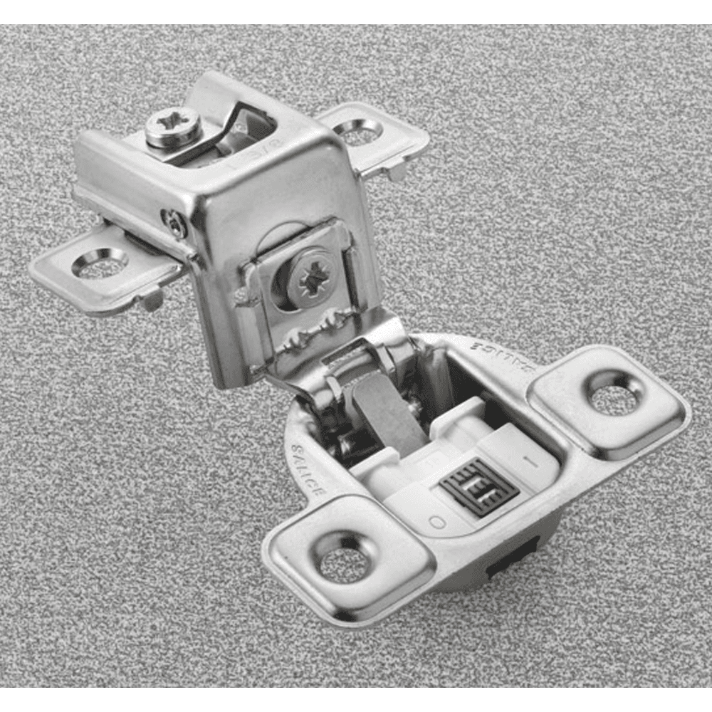 Series CU 106&#730; Opening Edge-Mount Face Frame Hinge, 45mm Boring Pattern, Soft-Closing, 1-3/8" Overlay, Screw-On - Main Image