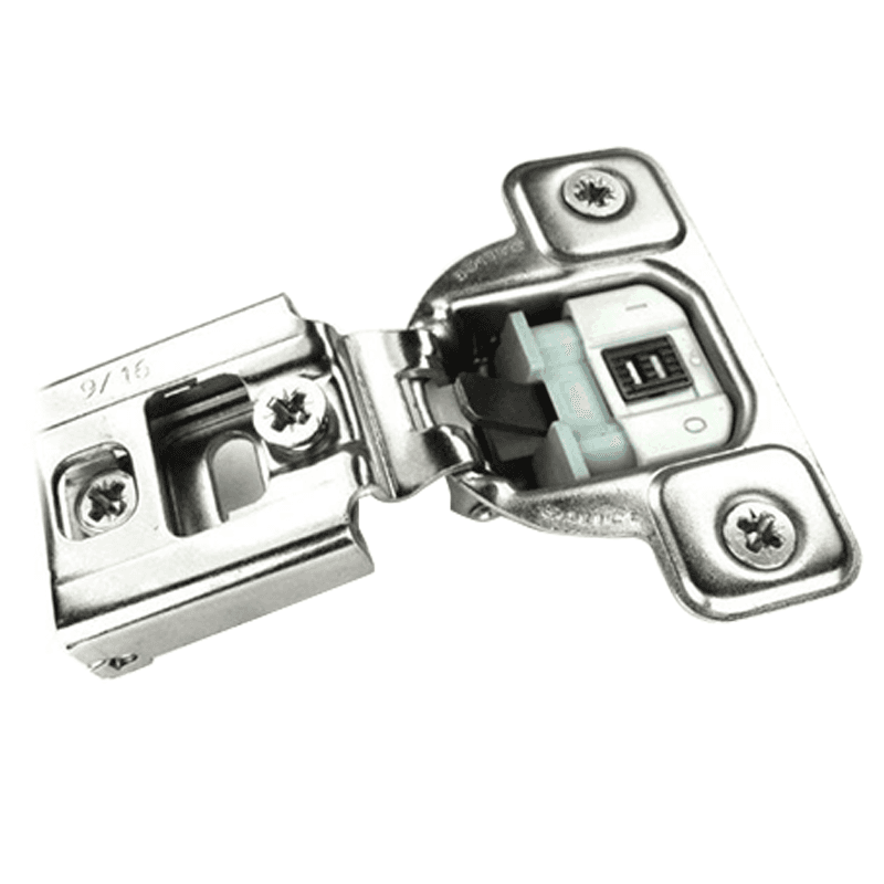Series CU 106&#730; Opening Wrap-Around Face Frame Hinge, 45mm Boring Pattern, Soft-Closing, 9/16" Overlay, Dowelled - Main Image