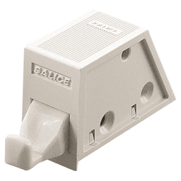Push Latch with Lip, Beige - Main Image